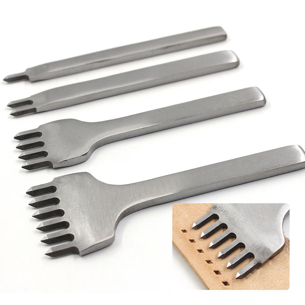 Leatherwork Punching Tool - 革穴パンチ用の間隔のパンチツール、ステッチ、DIYクラフトツール、3mm、4mm、5mm、6mm、1mm、2mm、4mm、6mm