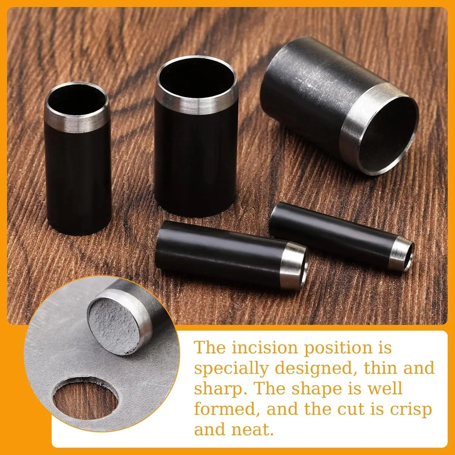 15個入り革用丸型カッターツールセット 1-15mm穴あけパ - Leatherwork Punching Tool のレビューと価格
