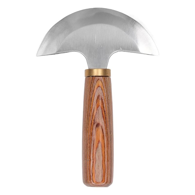 AB41-革細工用ナイフ用木製ハンドル-丸型ヘッド、両刃、革 - Round Knife Leatherwork のレビューと価格