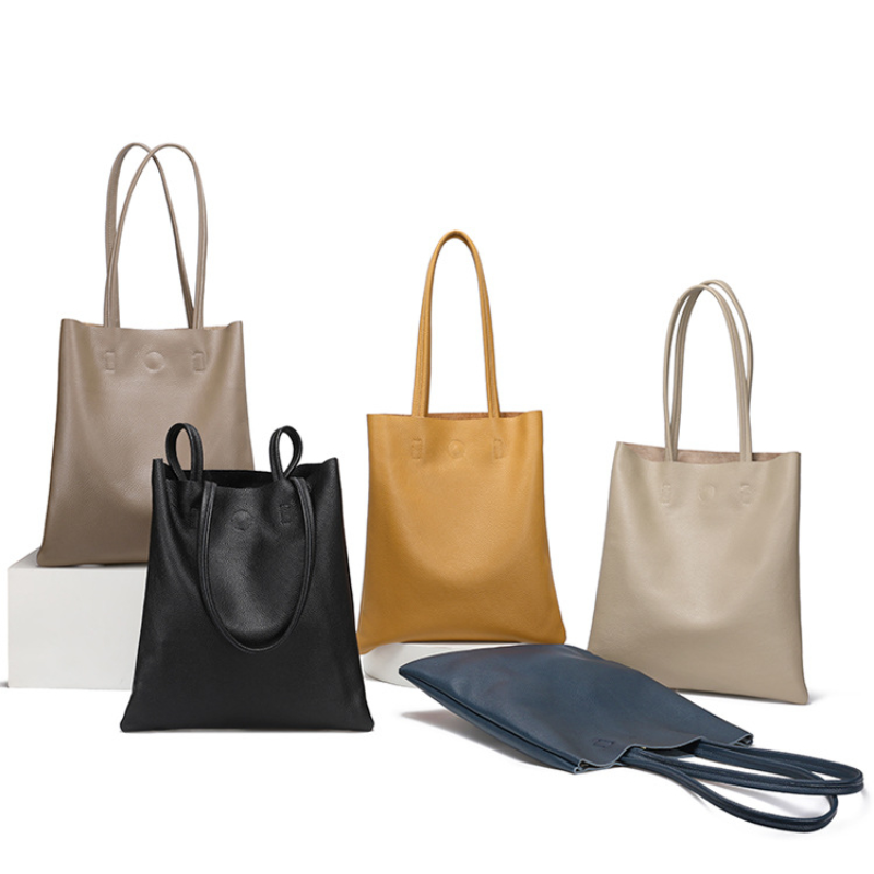 新品本革レディース トートバッグ シンプル ガール 大きめ  - Leatherwork Workshop のレビューと価格