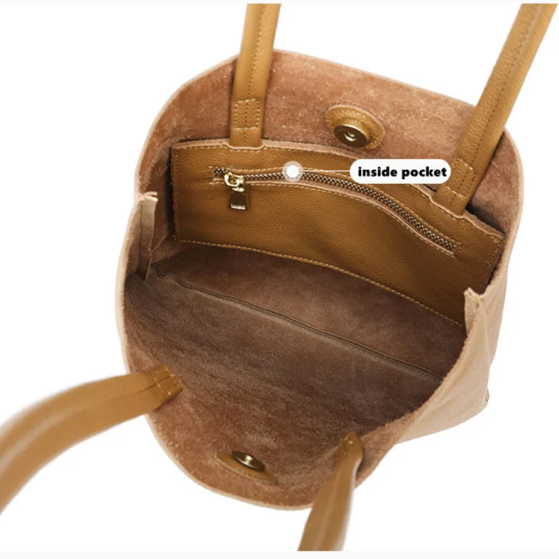 新品本革レディース トートバッグ シンプル ガール 大きめ  - Leatherwork Workshop のレビューと価格