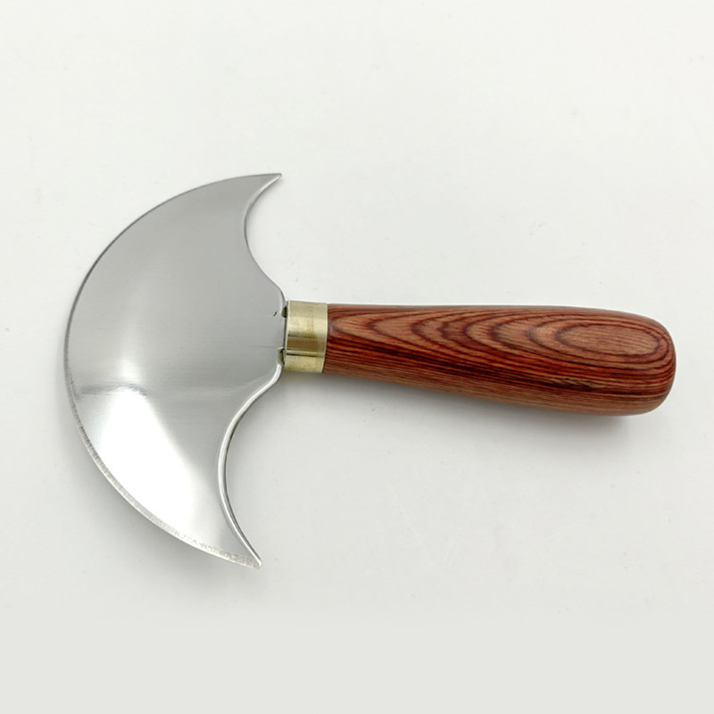 プロの革のナイフ,半円形の刃,手工芸品,木製のハンドル,切削 - Round Knife Leatherwork のレビューと価格