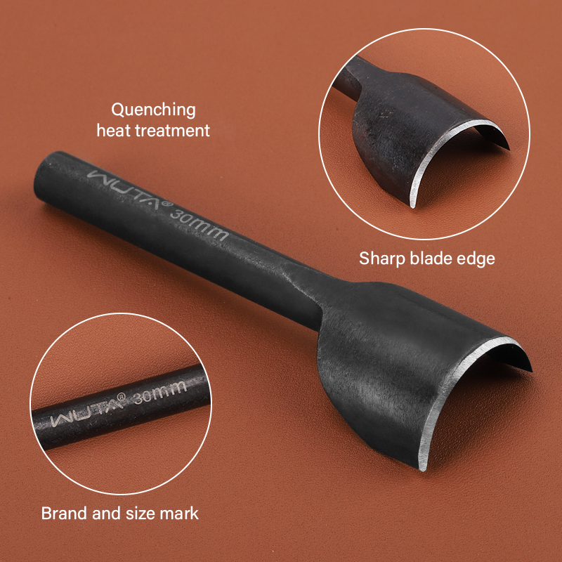 WUTA基礎シリーズ 1個入り半円形 穴あけパンチ、レザーク - Leatherwork Punching Tool のレビューと価格