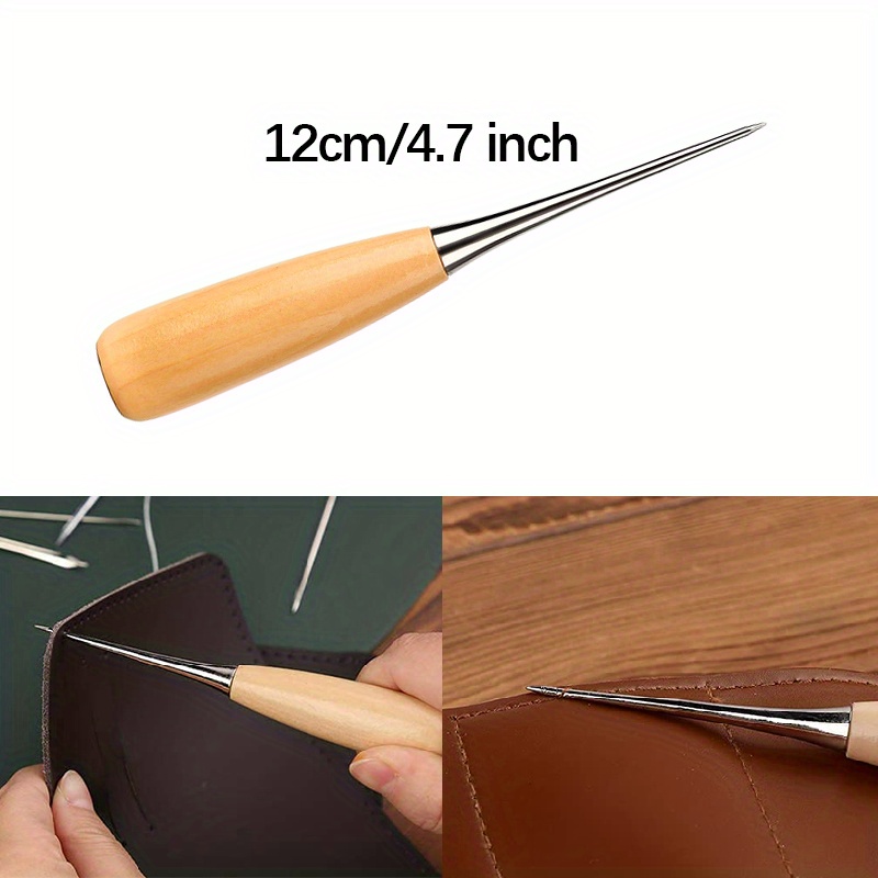 2個入り革手縫い用アウルツール、レザークラフト穴あけ工具、縫 - Leatherwork Punching Tool のレビューと価格