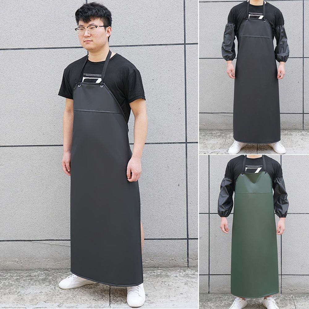 耐久性のあるPUレザーキッチンエプロン防水防油調理用シェフエ - Leatherwork Apron のレビューと価格