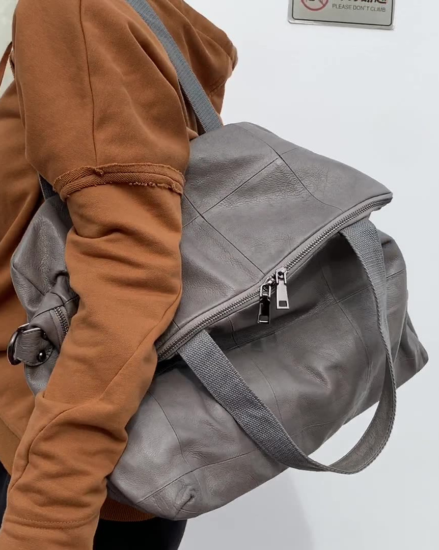 大容量トートバッグ女性用本革クロスボディバッグソフトカジュア - Leatherwork Workshop のレビューと価格
