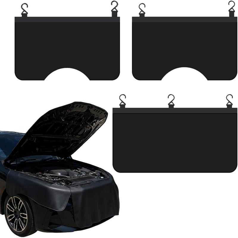 磁気式自動車作業マット3点セット 耐摩耗性PUレザー製カーカ - Leatherwork Workshop のレビューと価格